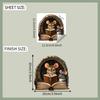 Cartoon Reading Mouse Mouse Hole Home Wall Background Beautification and Decoration Wall Stickers