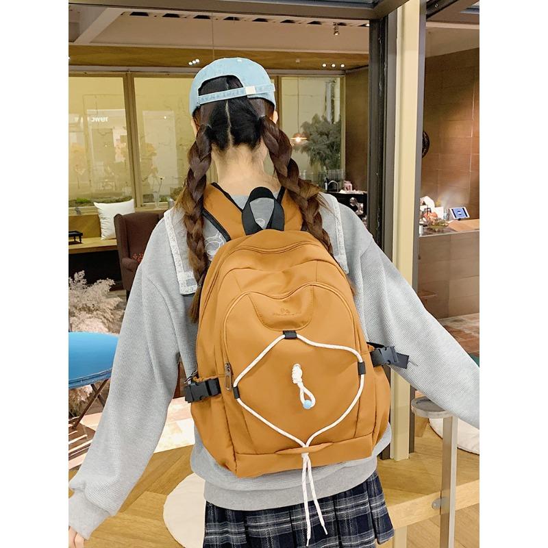 School bag Large capacity high school backpack Casual and lightweight school bag New travel contrasting color backpack