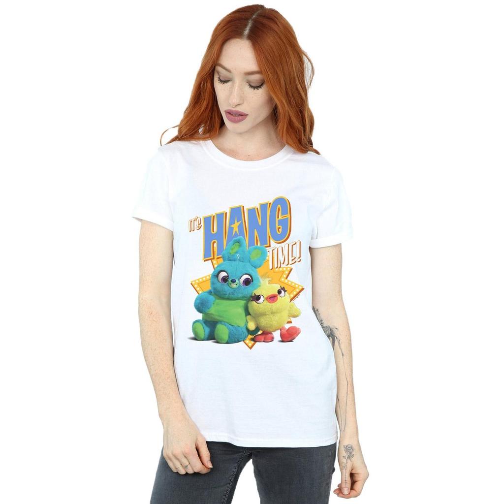 Disney Womens/Ladies Toy Story 4 It´s Hang Time Cotton Boyfriend T-Shirt