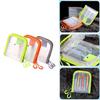 Portable Fishing Squid Jig Lure Hook Bags Clear Storage Case for Squid Hook Baits 6 Compartment Fishing Tackle Organizers