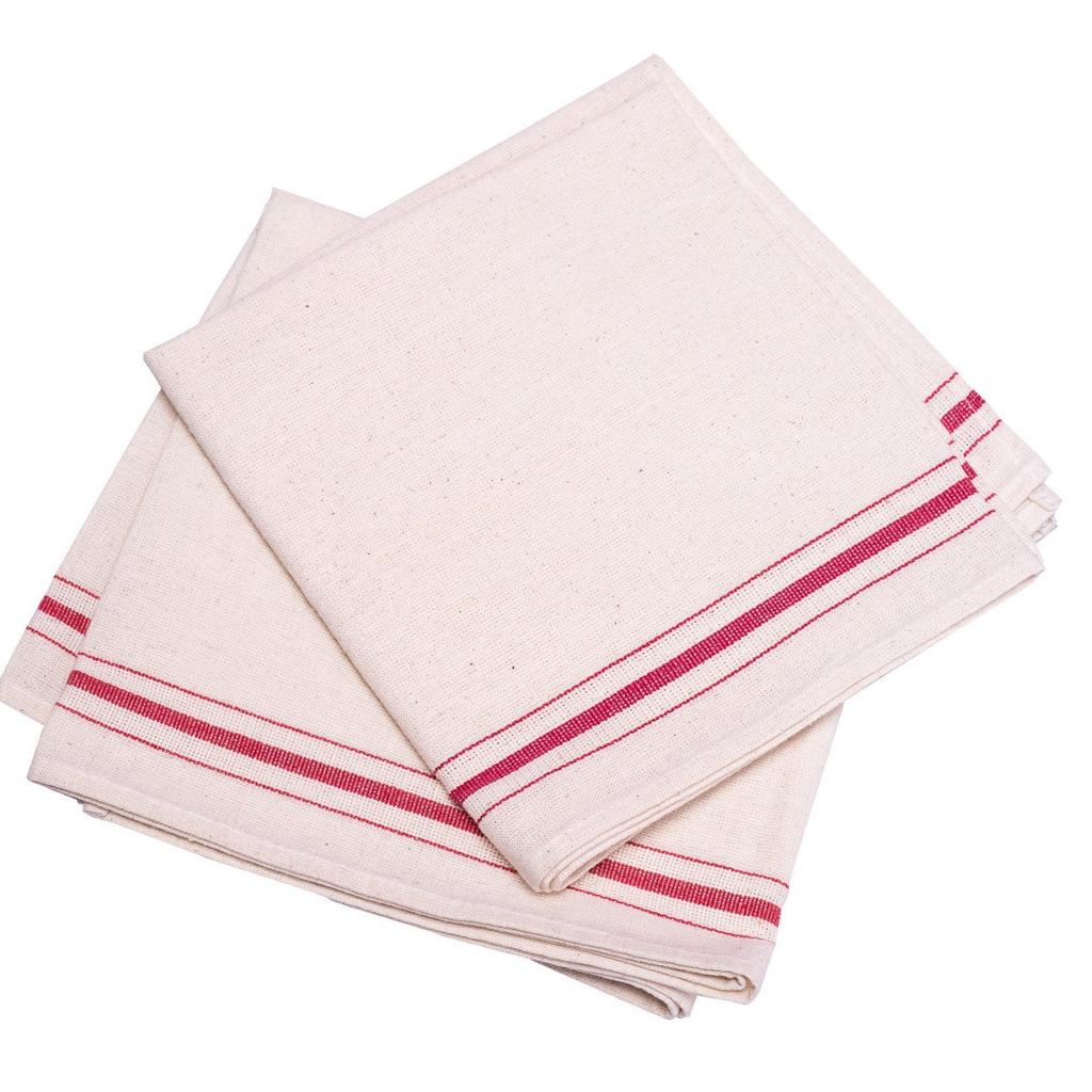 WML070 Custom Unbleached Raw Cotton Soft Highly Water-absorbent Table Napkins Cover Cloths Kitchen Tea Towels