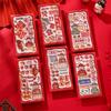 6PCS Best Wishes New Year Red Envelope Chinese Lucky Money Pockets  Party Gifts