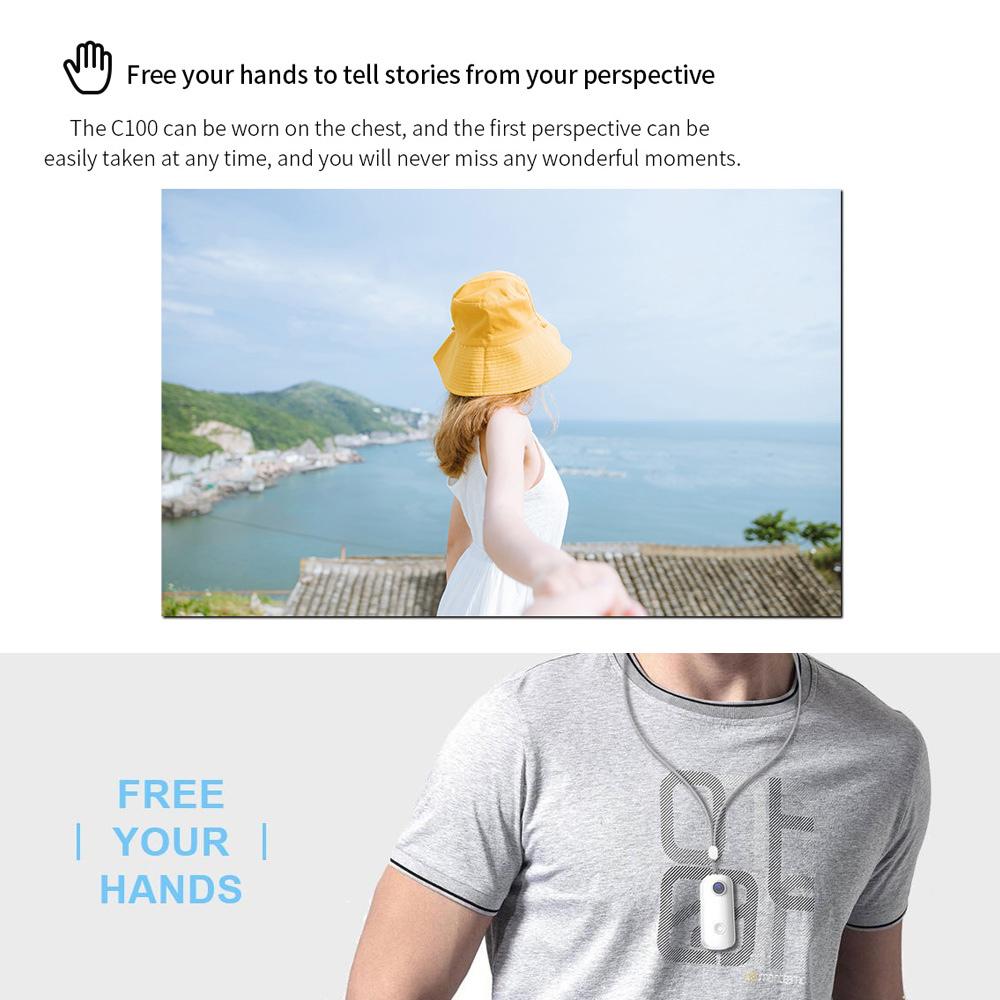 SJCAM C100 Mini-Action-Kamera, 1080P/30fps, digitale Videokamera, 30 m wasserdichtes Magnetgehäuse