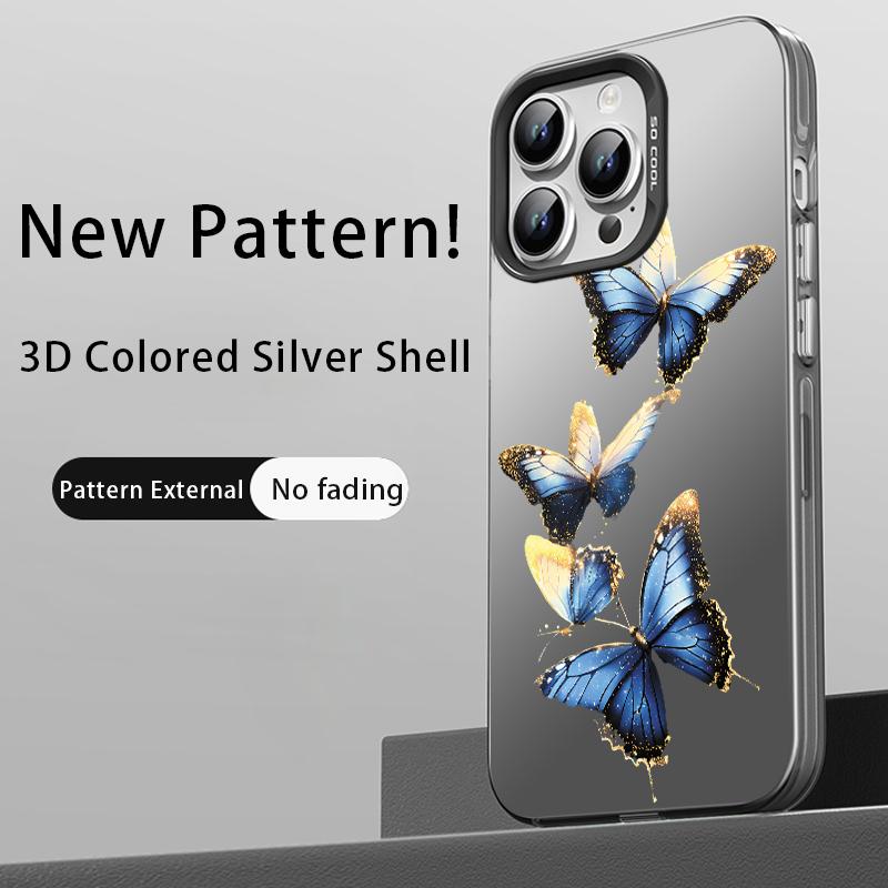 Modne etui na telefon z motywem motyla dla iPhone 16E 16 15 14 13 12 11 Pro Max XR X XS 7 8 14 15 Plus SE2 SE4 SE 2022 2020 2025 Pokrowiec