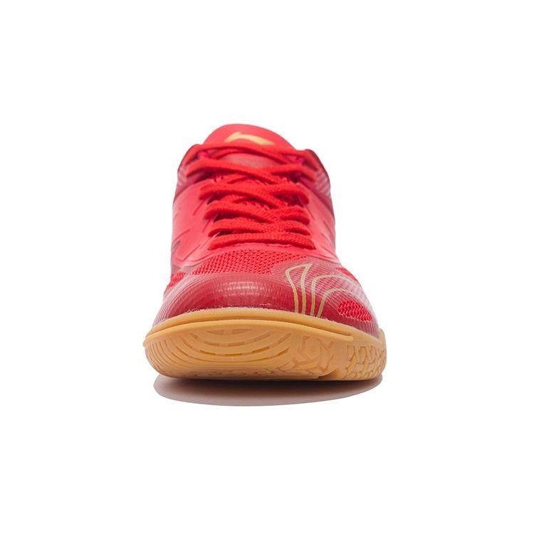 Li Ning Qilin 2.0 Stolní tenisové soutěžní tréninkové boty s nízkým profilem Pánská obuv Plamenně červená APPR001-1