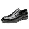 Fashion Classic Style Men's  Business Office Shoes  Genuine Leather Oxford Lace-Up Black Brown Dress Wedding Formal Shoe for Men New