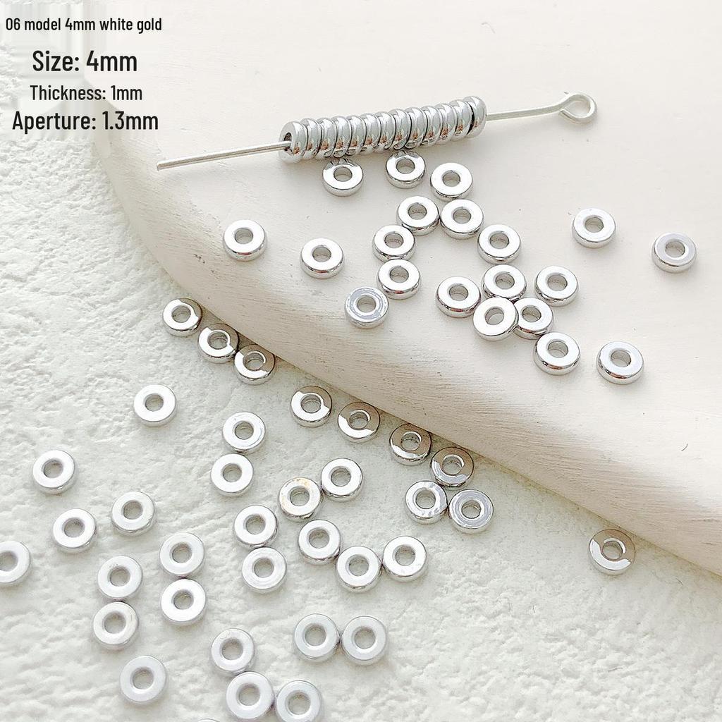 Koraliki Dystansowe ze Złota 18K/14K i Miedziowane do Tworzenia Biżuterii DIY i Bransoletek