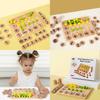 Wooden Math Learning Toy With Tengrid Array For Preschool Education And Handgrip Skill Development