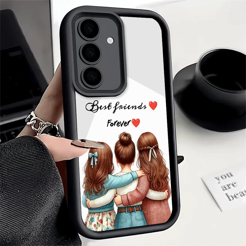 Phone Case for Samsung Galaxy S26 S25 Ultra S24 FE Best Friends Forever Girls Shell S23 Plus S22 + S21 S20 5G Soft Silicone Fund