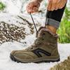 Men Winter Snow Boots Warm Men Hiking Boots High Quality Leather High Top Big Size Men's Boots Outdoor Sneakers
