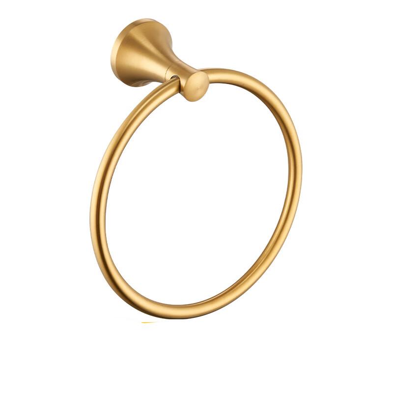 Matte Black Oval Bathroom Towel Ring