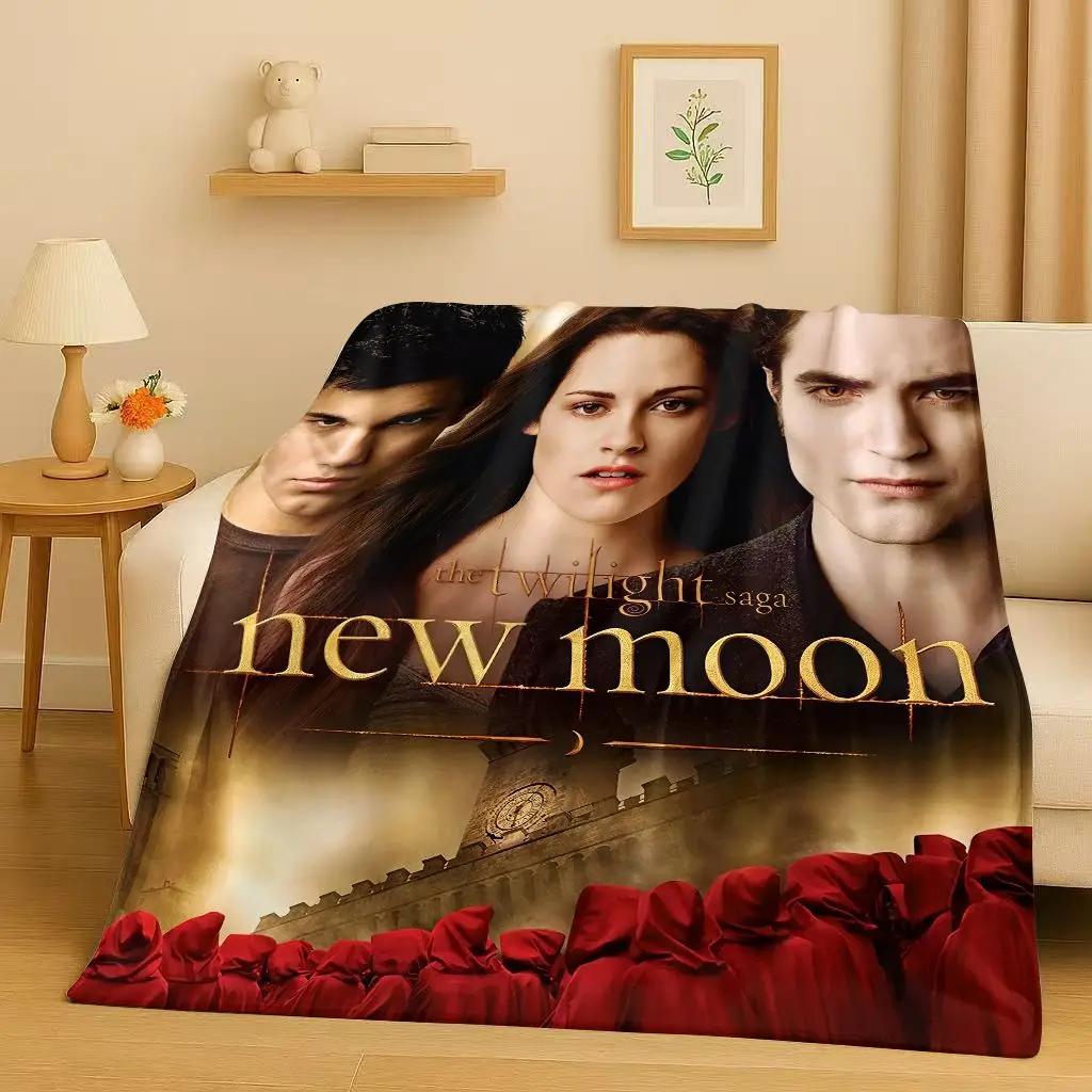 Nuova Coperta di Flanella Saga di Twilight Bella Edward Vampiro, Coperta Morbida Calda in Peluche per Casa Camera da Letto Letto Divano Copertura Campeggio