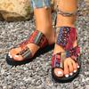 Women's Slip-On Beach Sandals, Peep-Toe Roman Slides, Lightweight Flat Slippers Wholesale In Stock