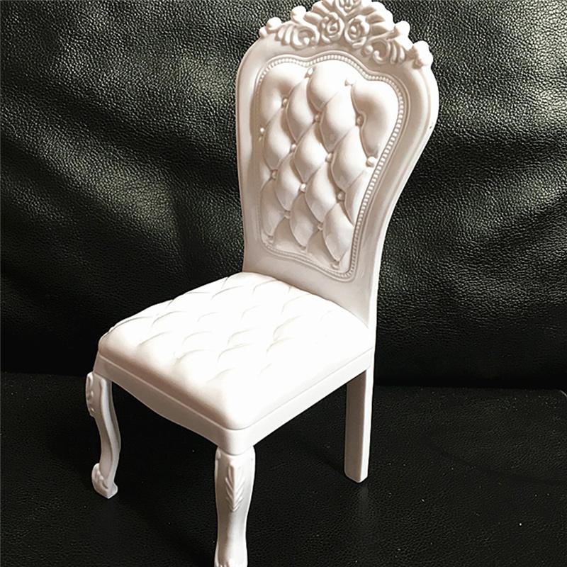 Dining&Office Chair Table Furniture Set for Dollhouse Toys Asseccories Kitchen Food Miniature Kids Gift Classic Toy