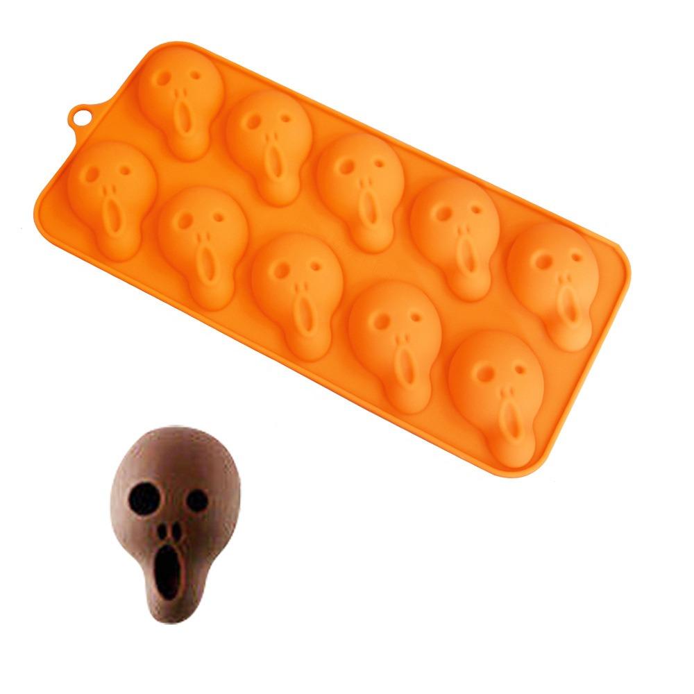 6 Cavity Witch Broom Cookie Mold DIY Mousse Cake Mould Bakeware Finger Biscuit Mold  Resin