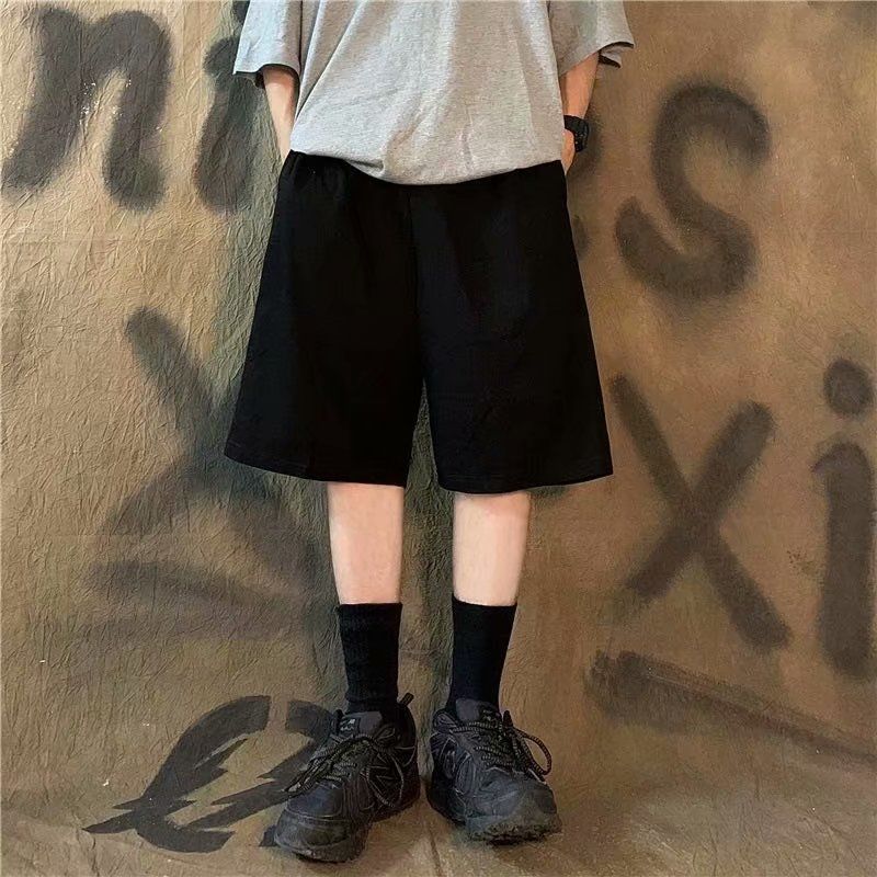 Men's Casual Loose Fit Five Point Shorts Trendy Floral Beach Vacation Couple Shorts Comfortable Versatile Summer Bottoms