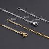 10pcs Gold Stainless Steel Chain Jewelry 2mm Width Cross Link Chain Necklace Fit DIY Pendant Necklace Jewelry Making Findings