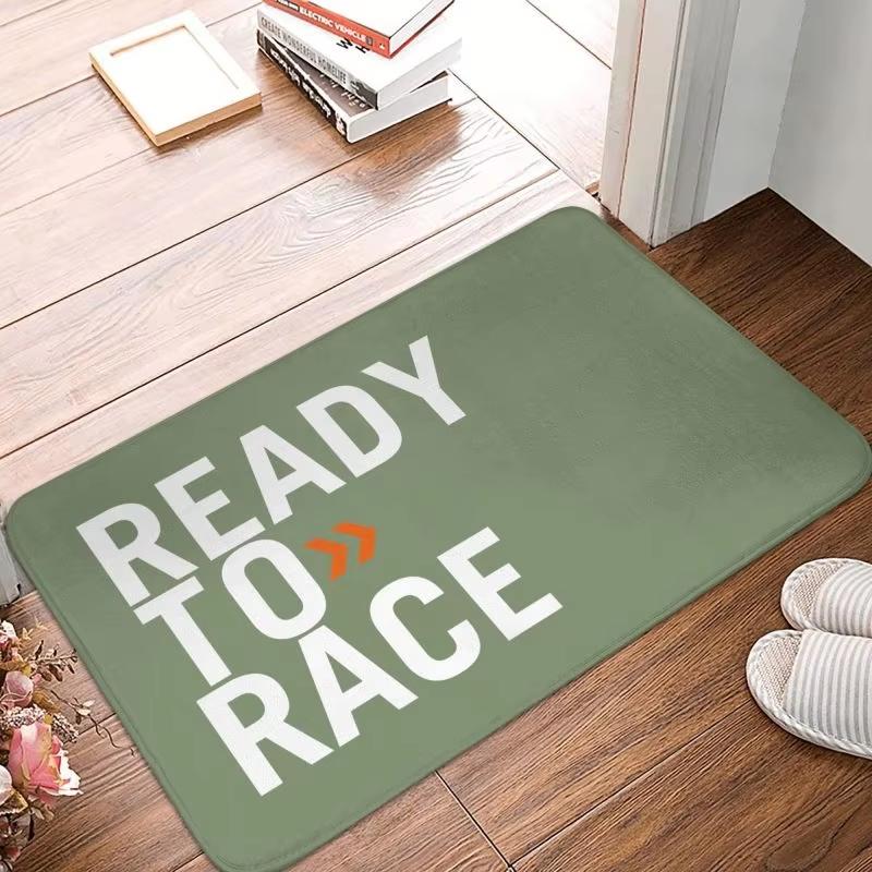 Ready To Race Doormats Entrance Welcome Floor Mat Kitchen Rug Home Bedroom Living Room Decor Doormat Machine Washable Foot Mats