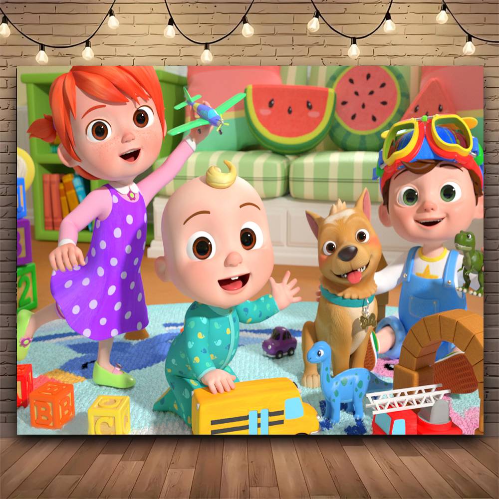 

Cartoon Cute CCoComelonS Baby Tapestry Print Large Tapestry Wall Hanging Wall Tapestry Decor Living Room Bedroom Home 150x100cm(60x40in)