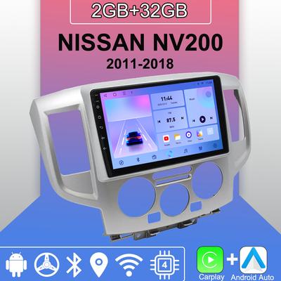 Autoradio Android Carplay pour NISSAN NV200 2011-2018 Lecteur multimédia Unité principale Stéréo Navigation GPS BT WIFI 2 + 32 Go