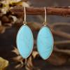 New simple pink crystal pendant earrings earrings popular natural stone jewelry in Europe and America