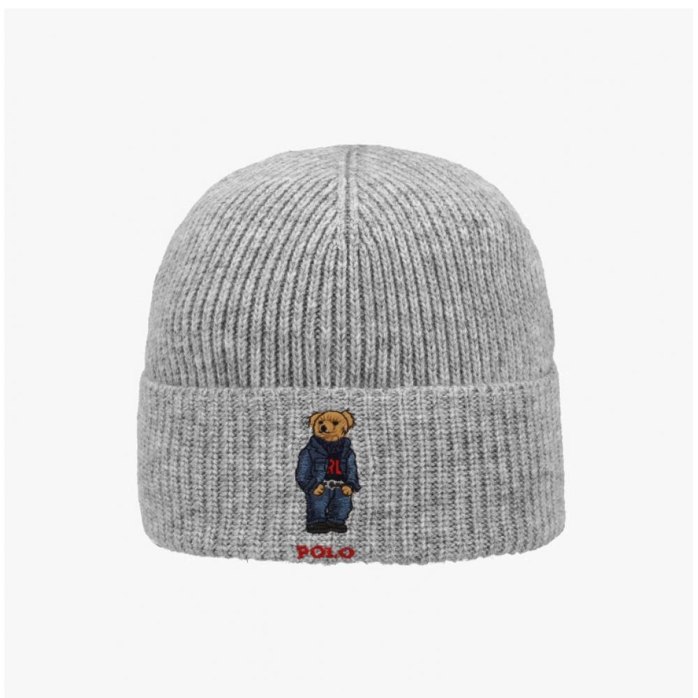 Polo Ralph Lauren Solid Denim Bear Knit Beanie Pc1463 032