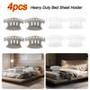 4Pcs/set Adjustable Bed Sheet Clips Non-slip Anti-Slip Sheet Holders  for Quilt Fixing Tool