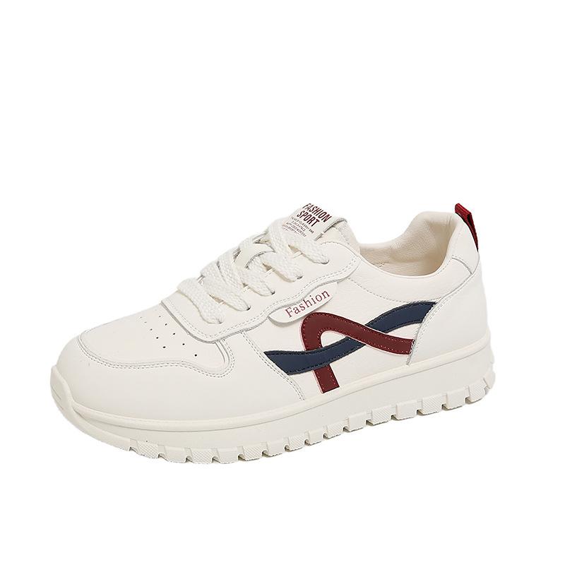 Autumn new cowhide soft-soled little white shoes children's shoes versatile lightweight casual sports board shoes