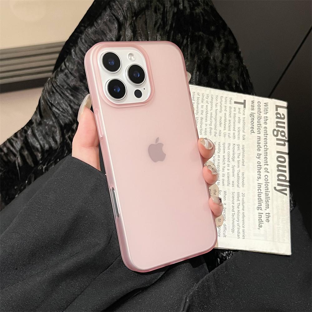 Matte Candy Transparent Phone Case For iPhone 17 Air 16 15 14 Pro Max Plus 13 12 11 XR XS XsMax Shockproof Silicone Bumper Cover
