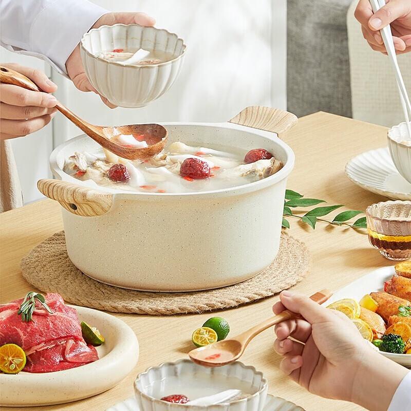 Supor Stars Stone Lightweight Cast Soup Pot