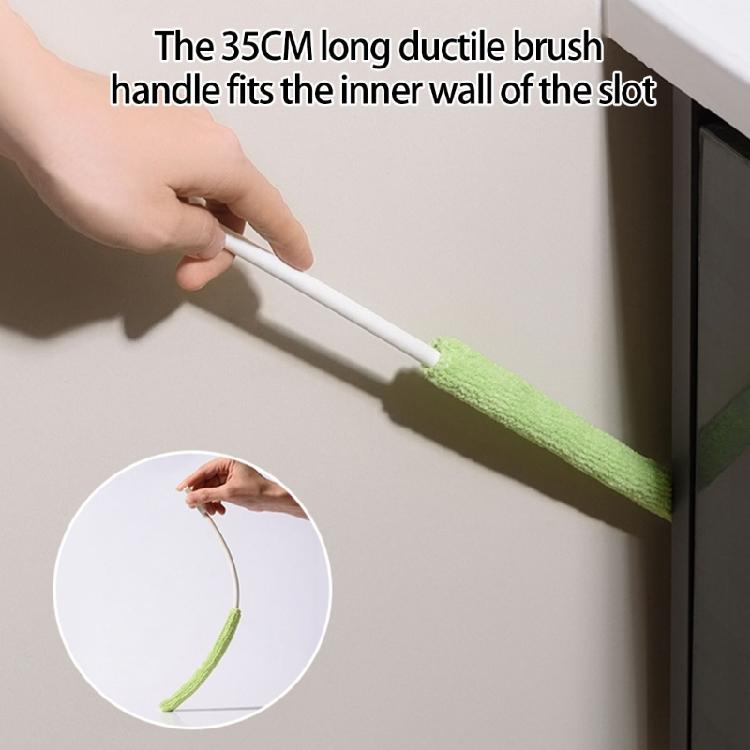 Efficient Narrow Gaps Cleaner Kits Cleaning Rod with 3 Brush Attachments Ergonomic Grip All Purpose Cleaning Tool