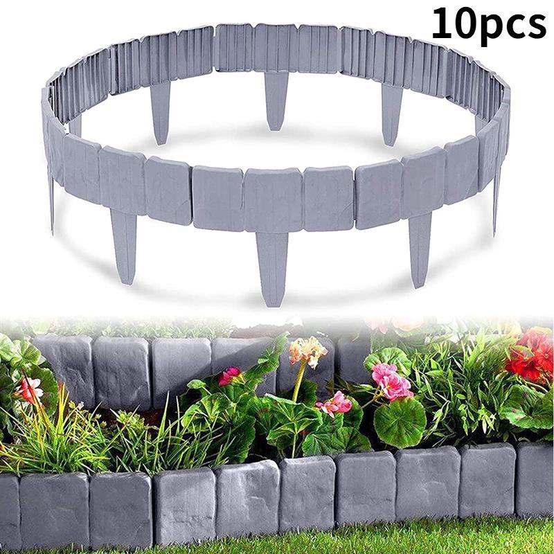 

Складной пластиковый садовый забор под камень - DIY ландшафтное украшение 5 Pieces