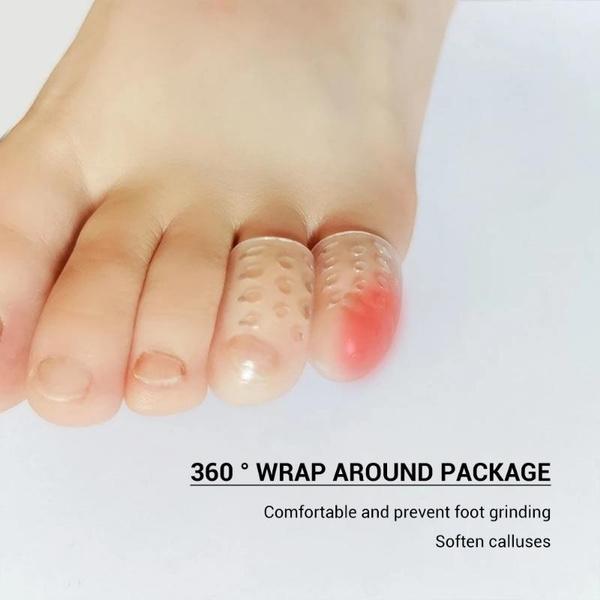 20/10/4/1 pçs protetor de dedo do pé silicone macio respirável calos de pé bolhas toe capa ferramenta de cuidados com os pés separadores de dedo do pé anti-fricção