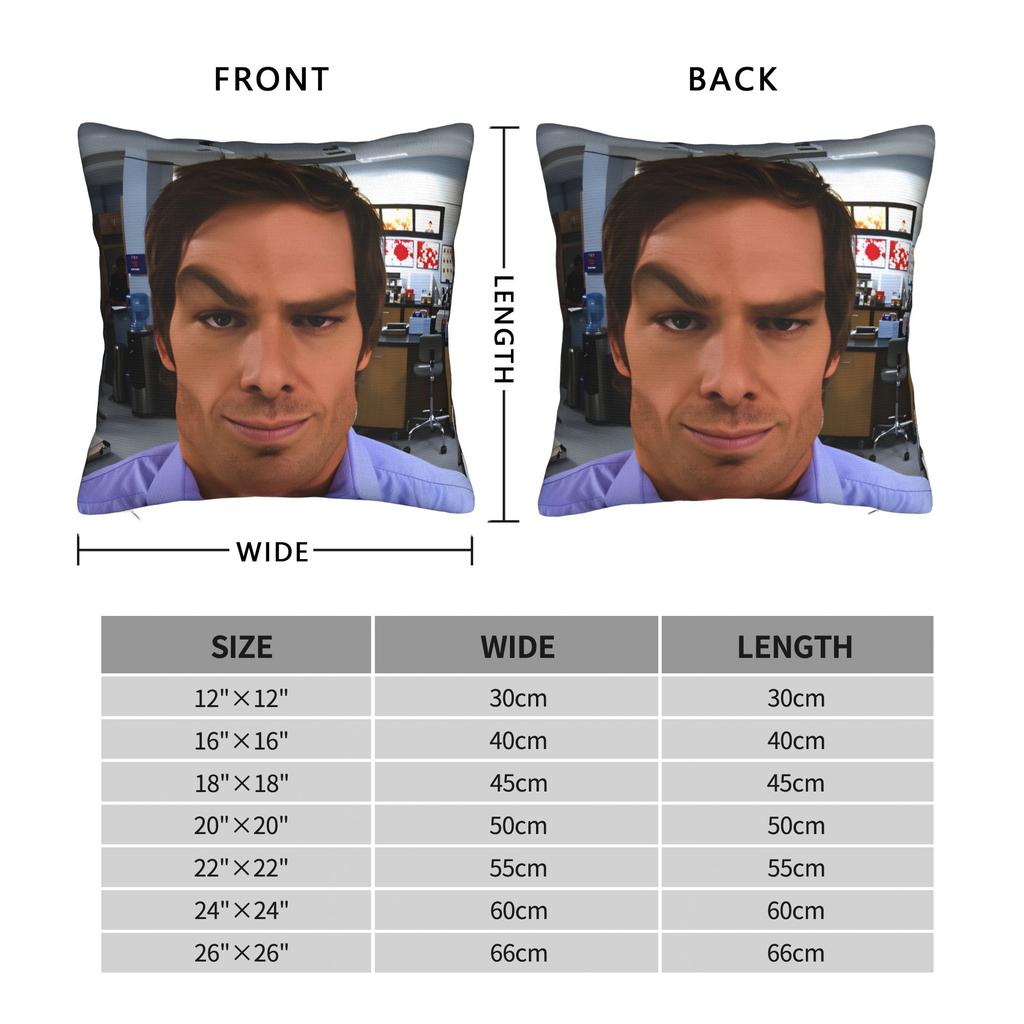 D-Dexter Morgan Pillow Case Comfy Pillow Cover For Sofa Home Decor Morden Pillowcases