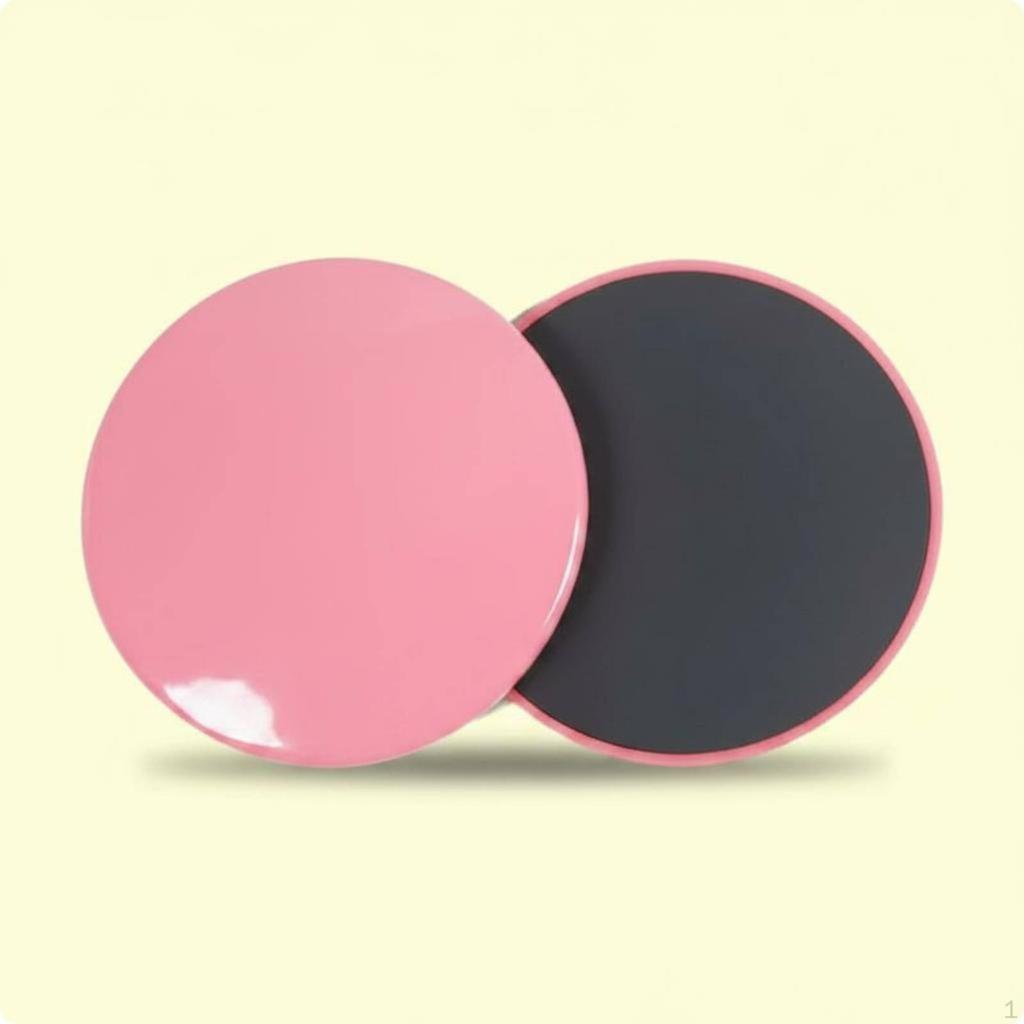 2 Pieces Pilates Sliders LowCore Strengthening Sliding Discs Portable Exercise for Home Gym,