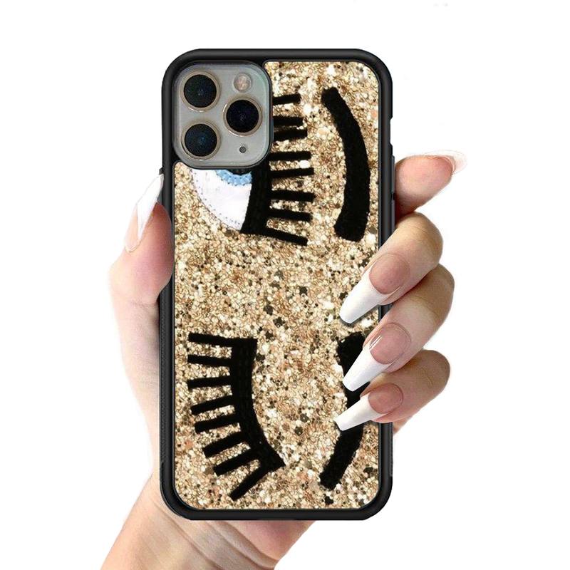 

Ferragnies Eyes Chiara Phone Case Silicone PC+TPU Case for iPhone 11 12 13 Pro Max 8 7 6 Plus X SE XR Hard Fundas iphone 13