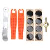 Bicycle Inner Tire Patch Repair Kit Bike Tire Repair Levers with Rasp No Glue Adhesive Patch Rubber
