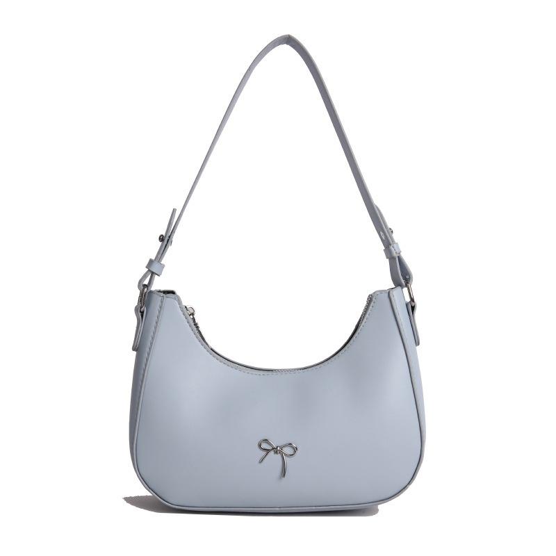 Summer new simple shoulder bag niche design fashion casual shoulder crescent bag tide