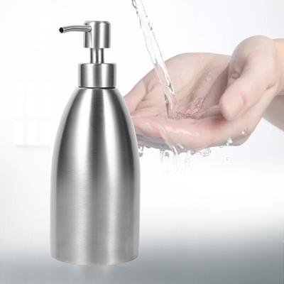 Dispensator de săpun din oțel inoxidabil de 500 ml Robinet pentru chiuveta de bucătărie Cutie pentru șampon de baie Recipient pentru săpun Cutie pentru șampon Dispensator de săpun lichid