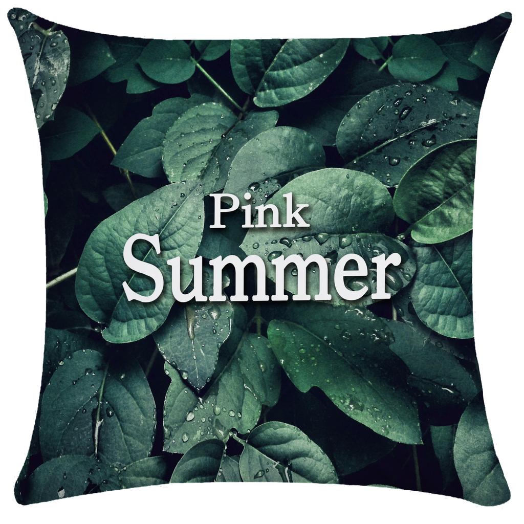 Green Plant Leaf Pillow Case Decorative Pillowcases Plush Cushion Cover 50X50 Nordic Leaves Throw Pillowslip Hotel Garden 45X45