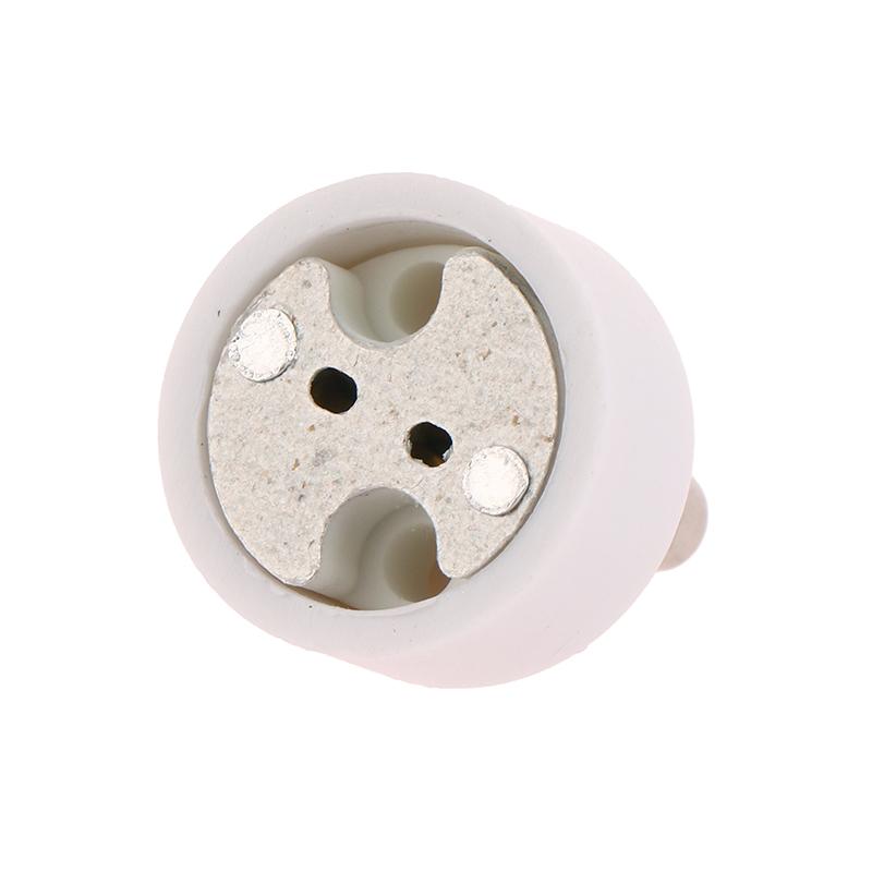 Gu10 auf MR16 Hochwertiger Keramiksockelsockel Halogen-LED-Glühbirne G4 Gu5.3 Gy6.35 Pin-Adapter Weißer Konverter Lampenfassung