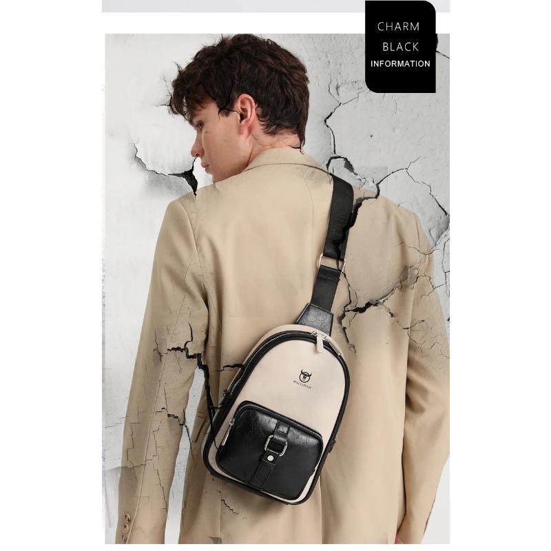 New Men's Authentic Chest Bag Waterproof Can Hold 8-inch Computer