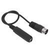 6.35mm Female to 5pin MIDI Adapter Cable 1ft Plug and Play Microphone Adapter Cable Audio Adapter Cable for DVD Players