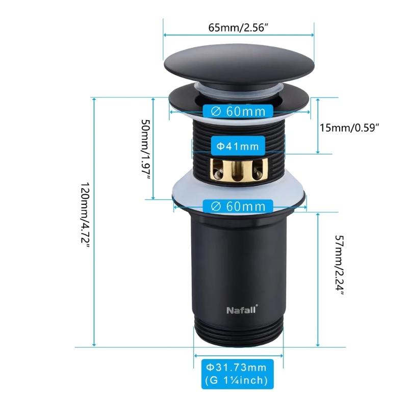 Upgraded Sink Drain Metal Corrosion Resistant Sink Drain User Friendly Sink Drain with Overflows Simple Installation