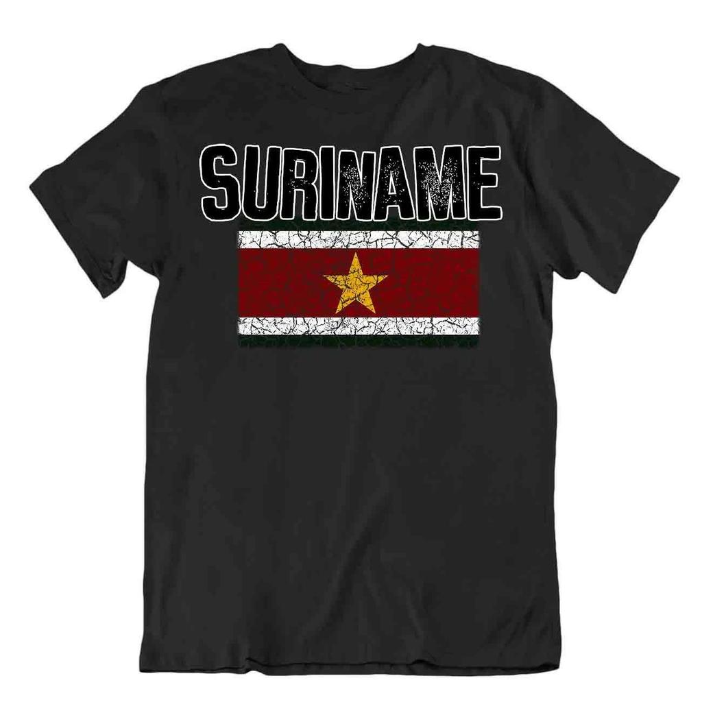 Flag T-Shirt Suriname Fashion Country Souvenir Gift Tee Pride logo
