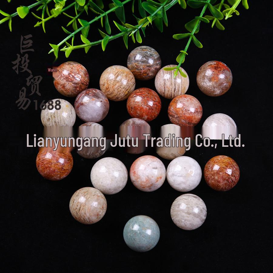 Натуральные зеленые фантомные кристаллические круглые бусины для ручного изготовления украшений «Девять планет»