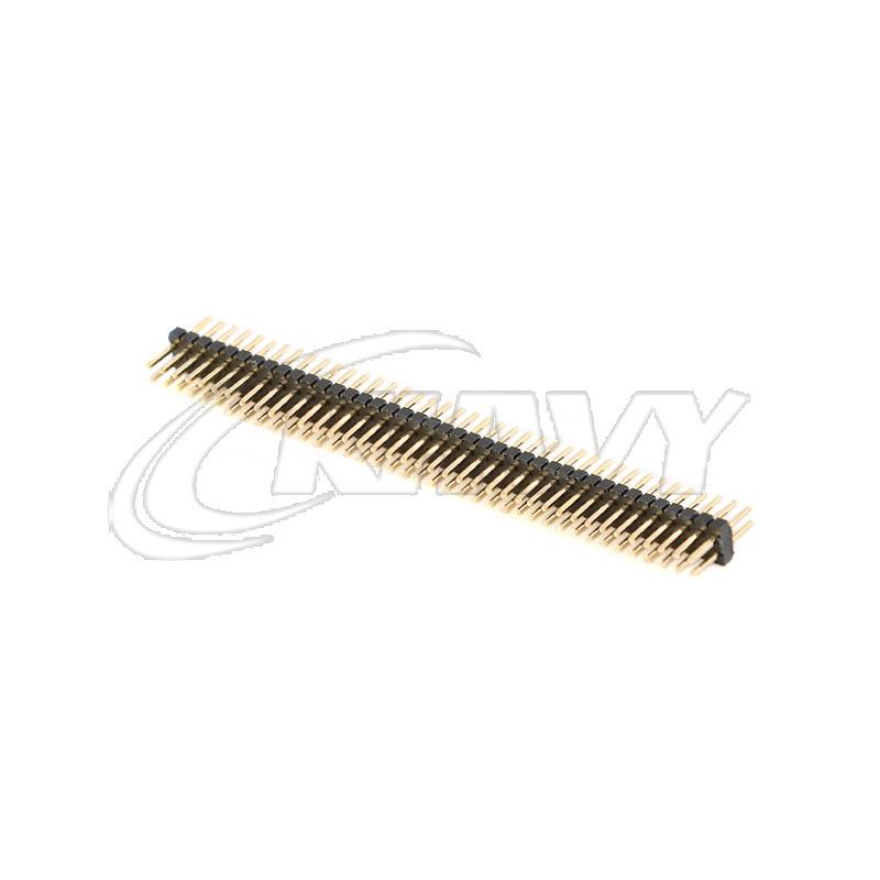 1.27mm Dual Row Straight Pin Header, Gold-Plated 2x3/4/5/6/8/10/12/20/30/40P