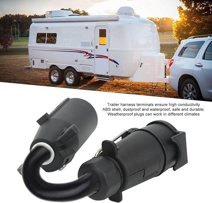 7-Pin American To European Trailer Adapter: Wiring Harness for Brake, Turn Signal & Tail Light Connector