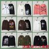 Sudadera Unisex Streetwear con Estampado de Rayo Roto Corte Holgado Pulóver de Algodón Invierno