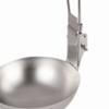 Stainless Steel Slotted Spoon Collapsible Serving Utensil Long Handle Soup Ladle  Travel Hiking